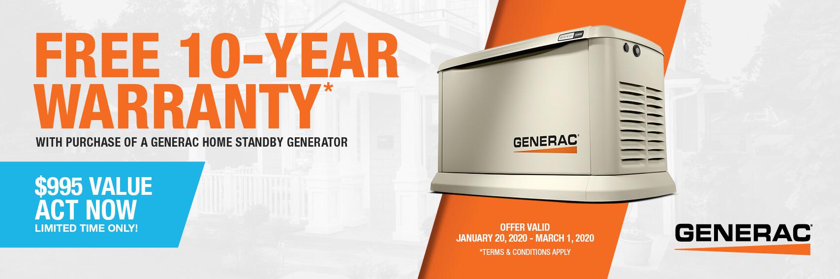 Homestandby Generator Deal | Warranty Offer | Generac Dealer | Alexandria Bay, Watertown, Camillus, NY